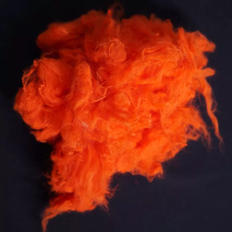 Orange rote Aramid -Kurzfaser