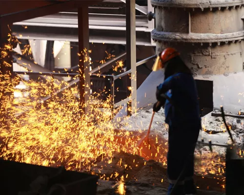 Schutzkleidung für Eisen- und Stahlmetallurgieoperationen